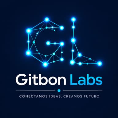 Logo de Gitbon Labs: monograma GL sobre fondo navy con el wordmark Gitbon Labs.